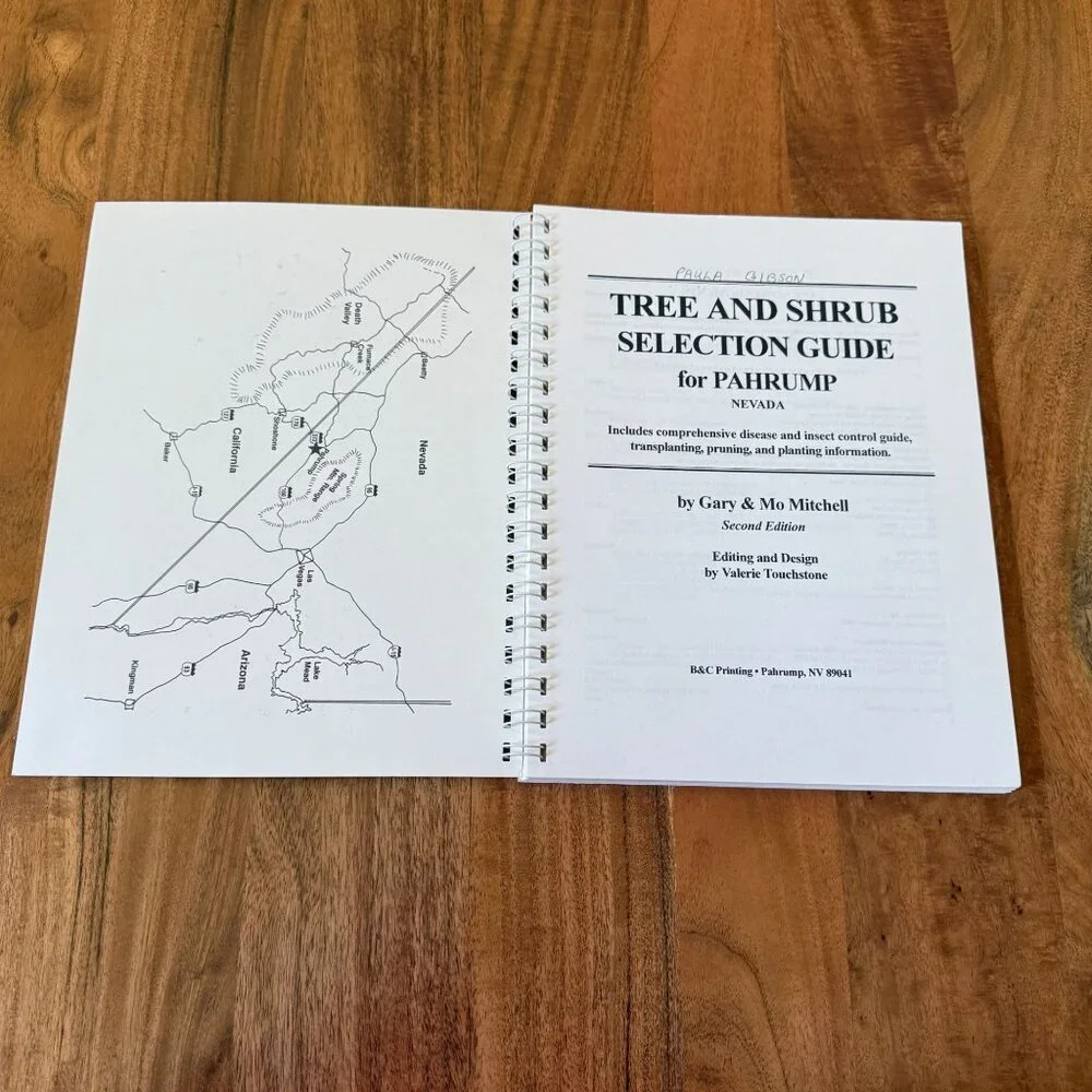 Tree Shrub Selection Guide Pahrump NV Gary Mo Mitchell 1995 2nd Ed Rare - Picture 4 of 6